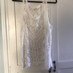 Beautiful delicate unique lace top!
